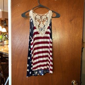Size XL Red White and Blue Tank Top